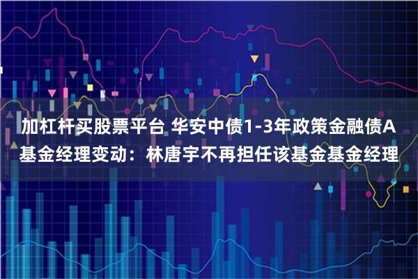 加杠杆买股票平台 华安中债1-3年政策金融债A基金经理变动：林唐宇不再担任该基金基金经理